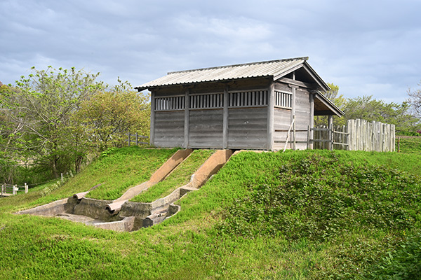 秋田城の水洗厠舎跡