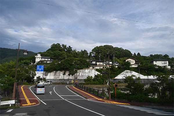 高遠城を頂く山