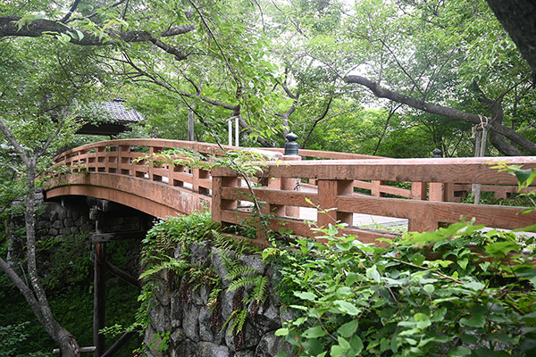 高遠城の問屋門と桜雲橋