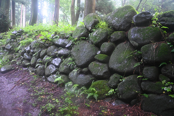 箕輪城三の丸の石垣