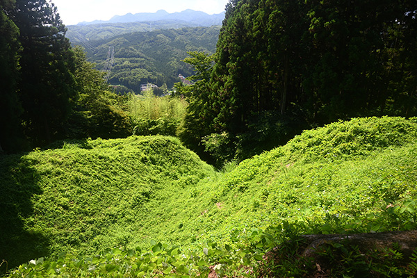 岩櫃城の横堀