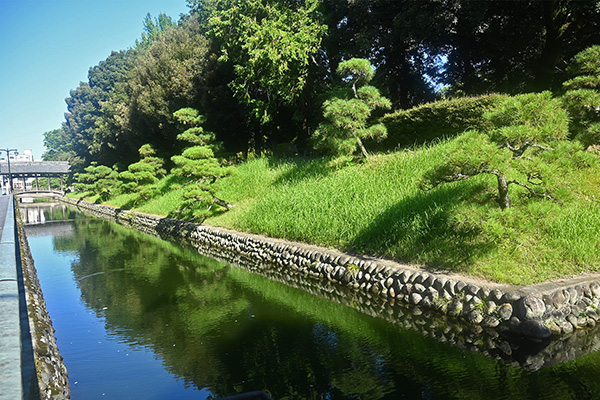 足利氏館（鑁阿寺）を囲む堀