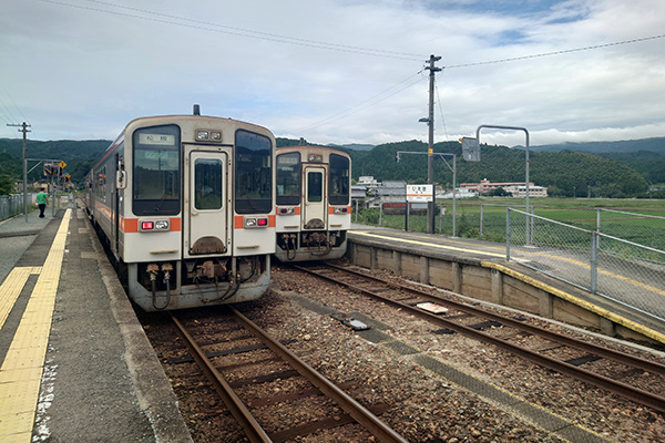 JR名松線（家城駅にて）