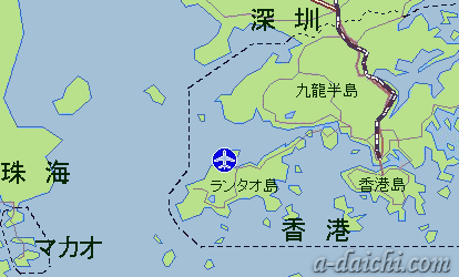 香港、深圳、マカオ旅行記地図