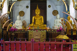 各国から寄贈された仏像