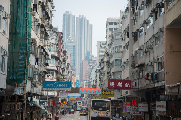 香港の裏通り