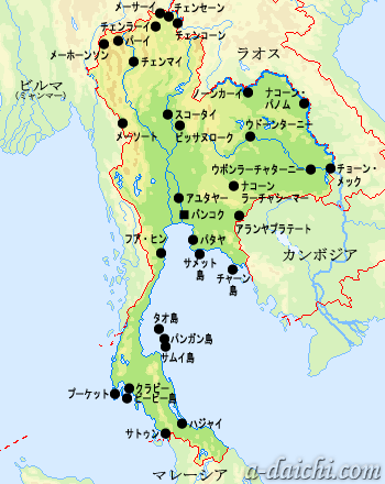 タイ地図
